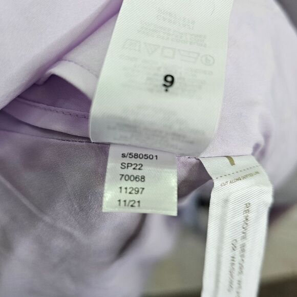 Ann Taylor Blue and Purple Floral Long Sleeve Wrap Dress Size 0 - Picture 13 of 13